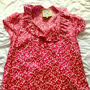 Short sleeved silk blouse from Elizabeth McKay